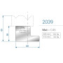 Адаптер Матриця 2039 Eurostamp 